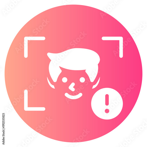 warning gradient icon