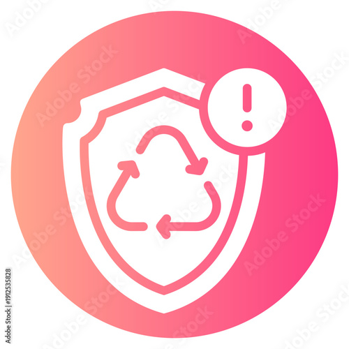 warning gradient icon