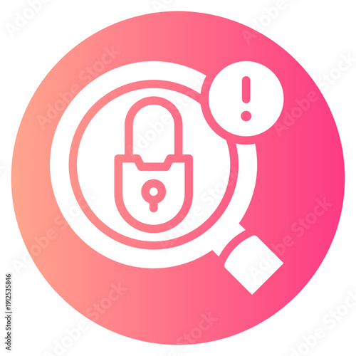 warning gradient icon