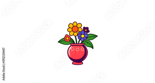 vase, flowers, flower, floral, icon, bouquet, bloom, blossoms, petals, plant, botanical, garden, nature, decorative, decoration, home, interior, decor, ornament, arrangement, fresh, natural, beauty, e