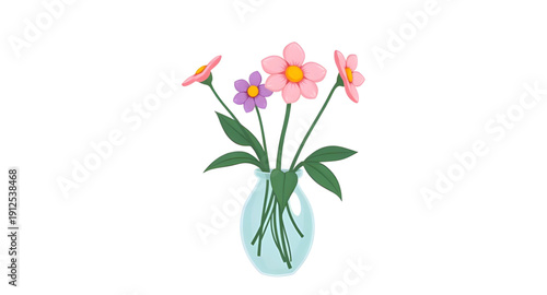 vase, flowers, floral, icon, bouquet, bloom, blossoms, petals, plant, botanical, botany, garden, nature, decorative, decor, interior, home, ornament, arrangement, fresh, natural, beauty, elegant, roma