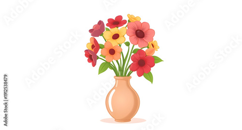 vase, flower, flowers, floral, icon, bouquet, bloom, petals, blossoms, plant, plants, botanical, nature, garden, decorative, decoration, home, interior, decor, ornament, arrangement, fresh, natural, b