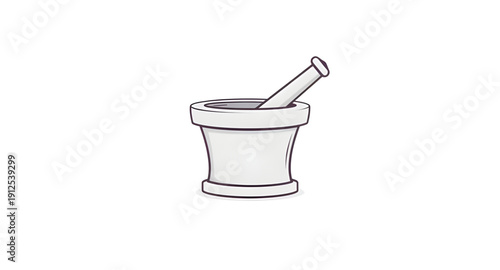 mortar, pestle, icon, herb, herbs, spice, spices, grinding, grinder, crusher, kitchenware, cookware, utensil, tool, culinary, cooking, food, preparation, traditional, classic, rustic, pharmacy, apothe