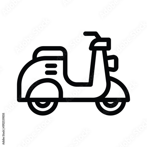  scooter line icon illustration vector graphic.eps