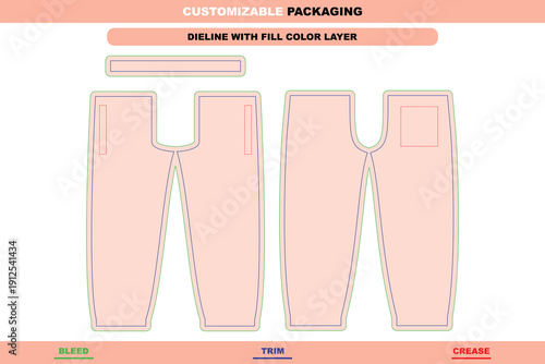 Sport shorts template dieline with editable vector die line printable garment apparel layout packaging design professional sportswear casual mockup