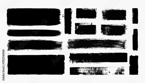 set of grunge banners