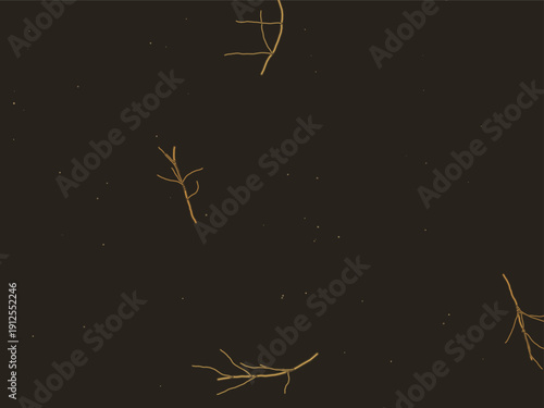 Luxury marble texture pattern with delicate golden veining on deep black background vector illustration