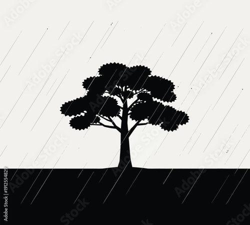 A sketch of people and a dinosaur in a natural setting