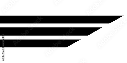 Abstract perspective line stripes with 3d dimensional effect