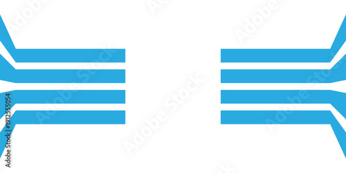 Abstract perspective line stripes with 3d dimensional effect