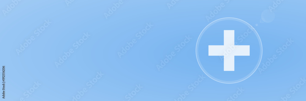 Fototapeta premium Erste Hilfe Krankenhaus Medizin Icon als Header Vektor mit Copy Space und svg unter 60 kB