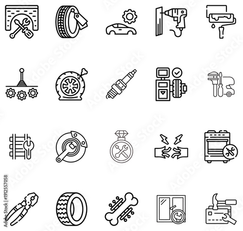 Collection of Automotive and Home Repair with Tools and Equipment service