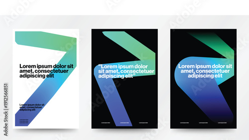 Modern design Book Covers: Showcase your design expertise with this vibrant, stylish book covers. Ideal for contemporary projects, each cover features unique gradient shapes that capture attention.