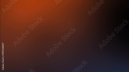 Orange glow fades to darkness