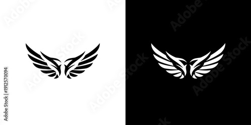 Stylized Wings Logo Design Elements.