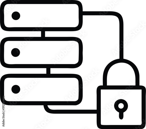 Secure network server with encrypted data storage and protection