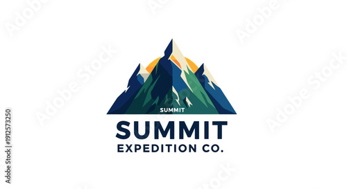 Summit Expedition Co. logo with mountain peaks illustration.
