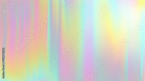 Rainbow foil background with holographic effect, suitable for website designs, online content, marketing campaigns, and thematic visuals. The shiny surface conveys fun and innovation for various appli