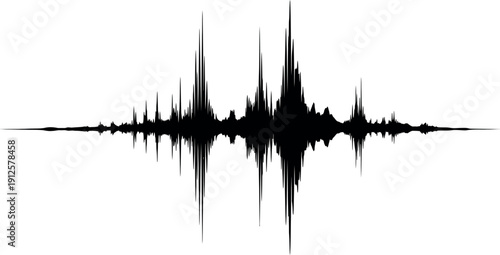 Dynamic Audio Spectrum Wave Line Silhouette - Music and Sound Visualization
Adobe Illustrator Artwork