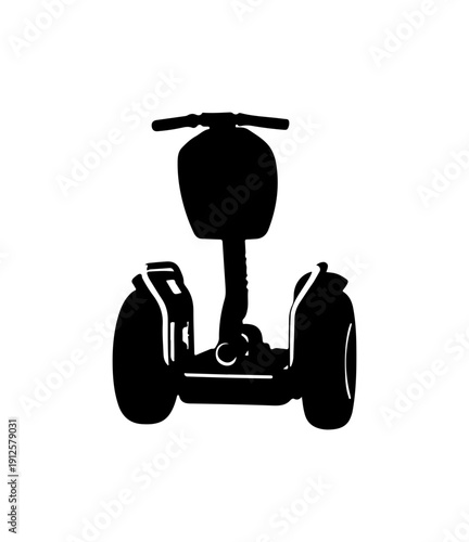 Black Segway Personal Transporter SVG Icon