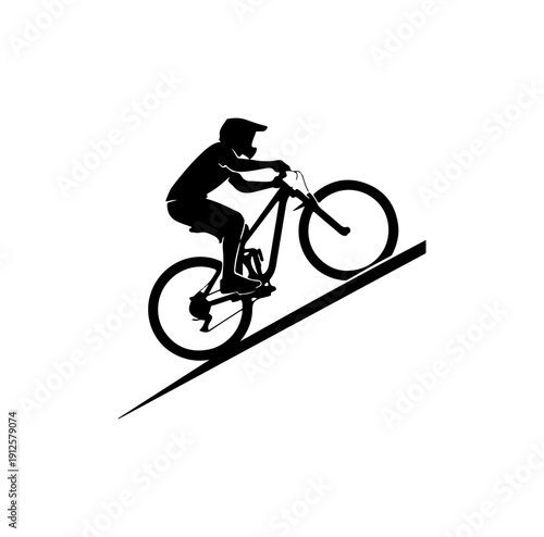 Dynamic BMX Rider Performing a Jump Trick