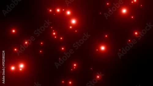 黒い空間の中で次々と落ちてくるたくさんの赤い粒子