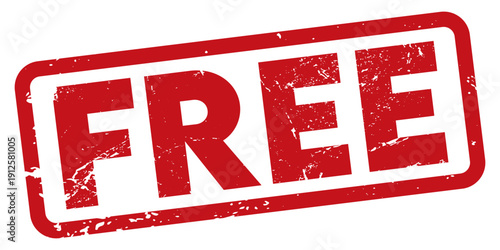 red FREE stamp grunge texture. png