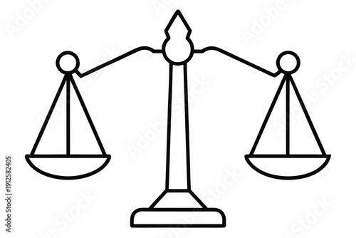 Balance Scale, Scales of Justice Icon
