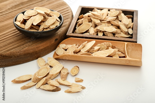 Canvas Print Chinese traditional Chinese medicine herb Astragalus