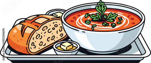 Green Tree with Bench beside Pathway.