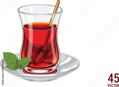 Illustration of trees and pathway in park.