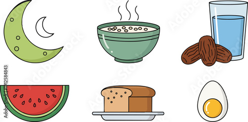 Park Bench under Street Lamp Illustration.