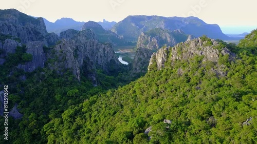 mountain landscape with lake