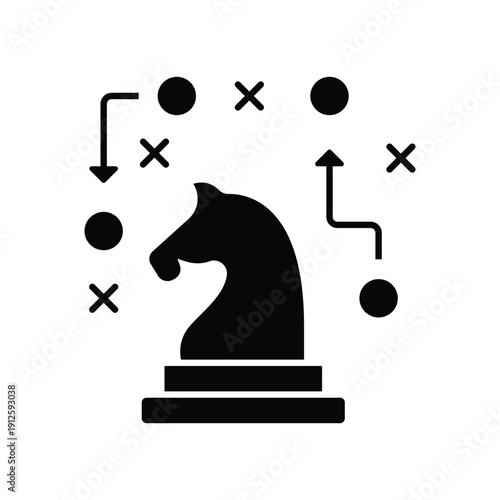 Dynamic Business Solution Icon for Strategic Growth and Future Planning