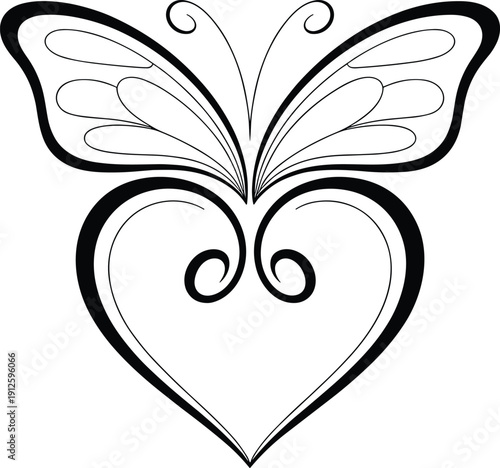 Butterfly Heart eps, Valentine SVG, Valentines Day Shirt eps, Love eps, eps, Popular eps Files For Cricut,