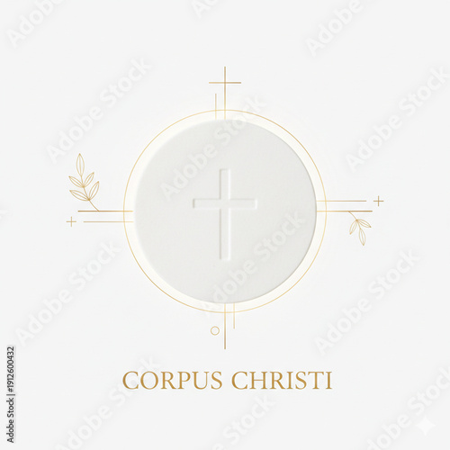 Corpus Christi Solemnity with Holy Eucharist and Monstrance in Church