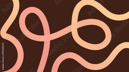 Rainbow wave line set. Abstract liquid swirl shapes with gradient background, abstract Color Circle Line Backgrounds. Chain Shape Gradient Lines Pattern, Vibrant ribbon curves backgroun