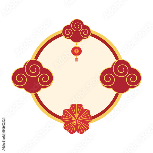 Chinese Auspicious Cloud Frame