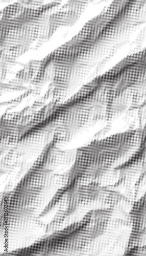 Close up abstract background texture of crumpled white paper surface