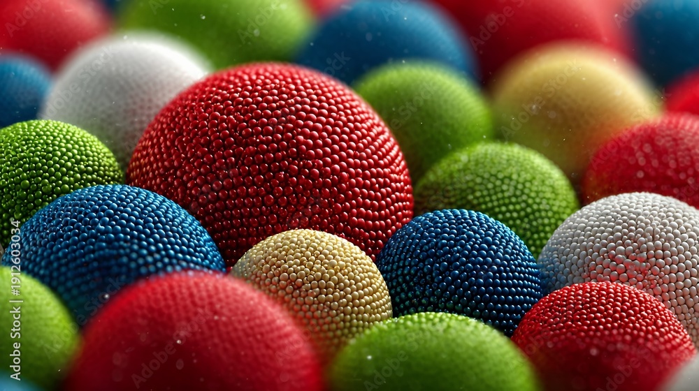 Fototapeta premium Colorful Textured Balls