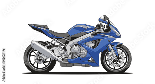 motorcycle isolated on white background