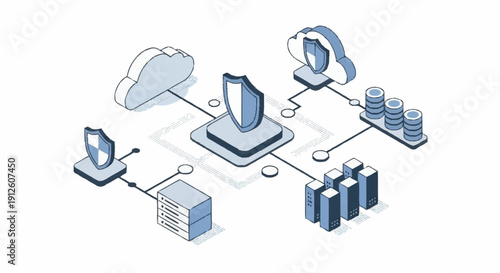 Cloud Computing Security and Data Protection Network.
