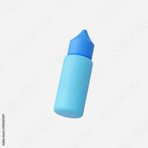 3d Realistic Cosmetic Bottle Icon vector illustration