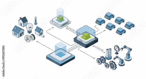 Smart Home Automation System with IoT Devices and Robotics.