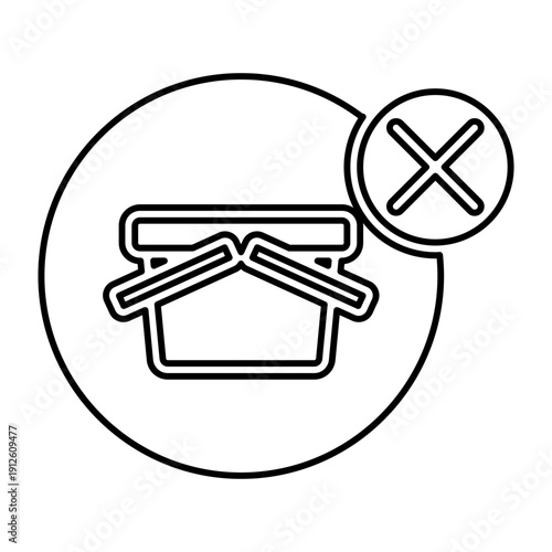 Blacklist store sign icon