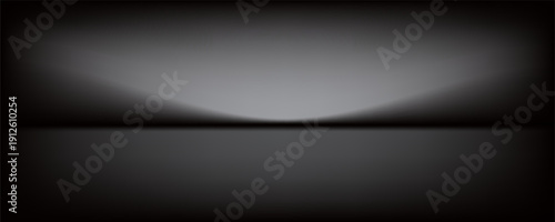 Abstract gradient podium background. Empty gray 3D studio background. Clean scene for product presentation mockup template. eps 10