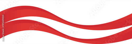 Vector red line background curve element with white space for text and message design, overlapping layers, vector. eps10