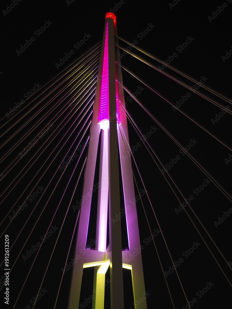 Obraz premium Kangaroo point bridge over the river pilar