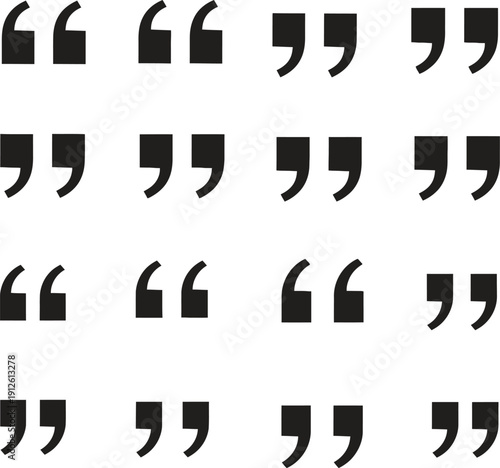 Speech bubbles quotes communication illustration