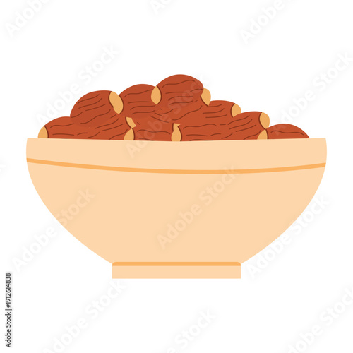 Bowl of Dried Dates